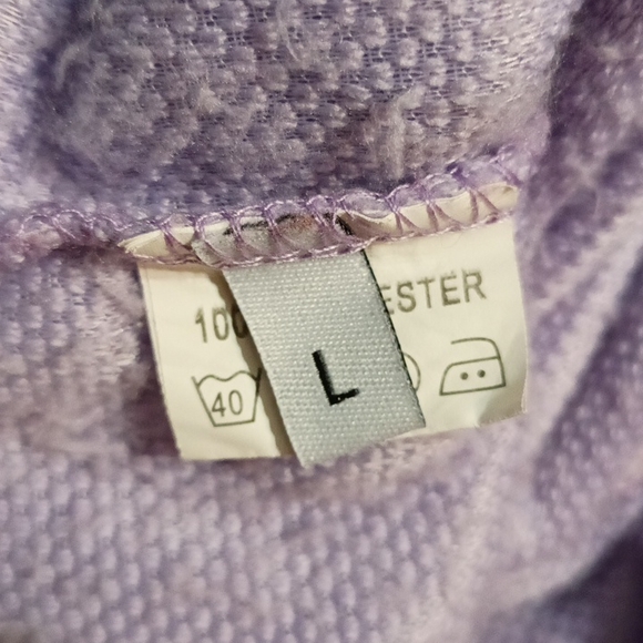 Purple soft one cold shoulder blouse - Picture 17 of 17